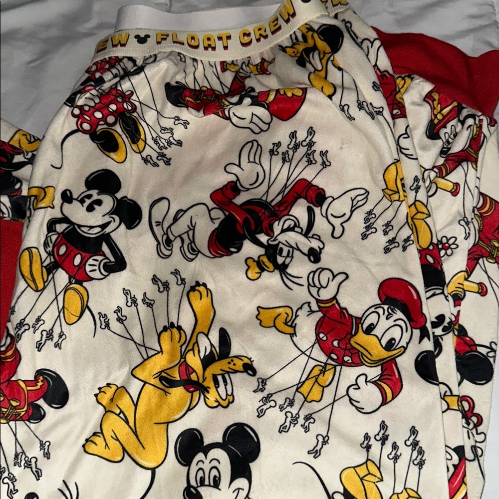 Disney Mickey Mouse Men's Float Crew Pajama Set - Red, Yellow, Black - Picture 6 of 6